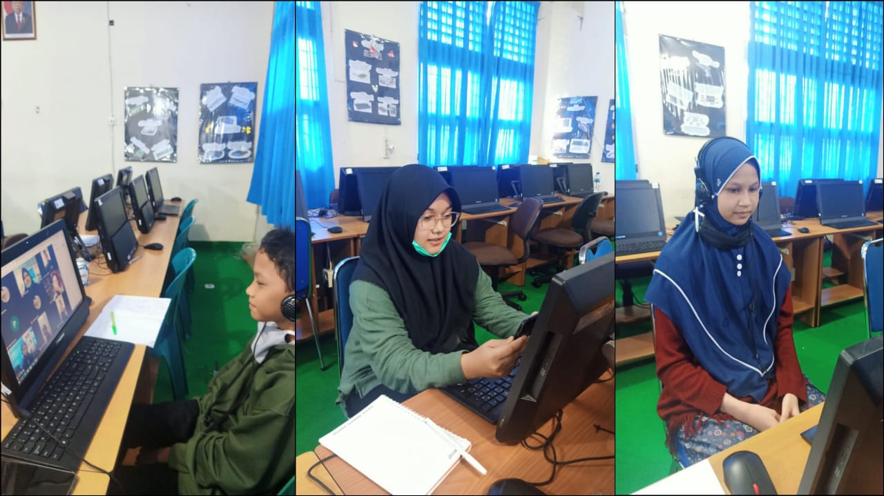 FINAL SMP CHAMPION- Perwakilan Siswa MTsN 1 Model Banda Aceh mengikuti Final SMP Champion by Ruangguru melalui virtual diruang lab.computer MTsN 1 Model Banda Aceh. SABTU(24/10/2020)